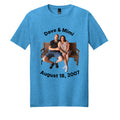 Heathered Bright Turquoise - DM108 - FRONT